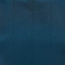 Fendi Green/Blue Crepe Sleeveless Short Dress S