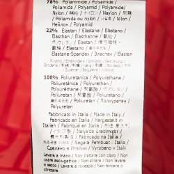 Fendi Red Zucca Print Jersey Biker Shorts S