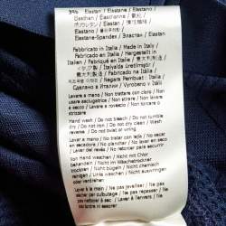 Fendi Navy Blue FF Logo Jersey Crop Top & Leggings Set S/M 