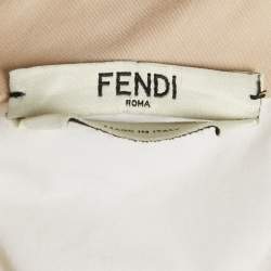 Pre Owned Fendi White Cotton Button Front Blouse M