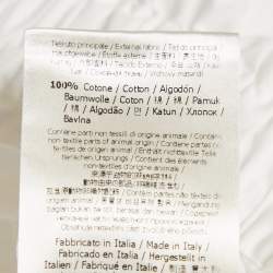 Pre Owned Fendi White Cotton Button Front Blouse M