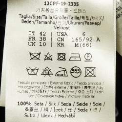 مملوكة مسبقًا Fendi Black Logo Printed Silk Midi Dress M