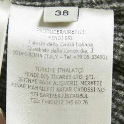 Fendi Grey Wool Single Breasted Blazer S
