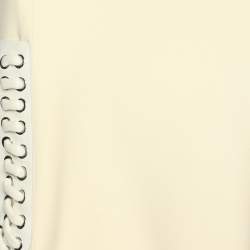 Fendi Cream Wool Silk Flared Midi Dress L