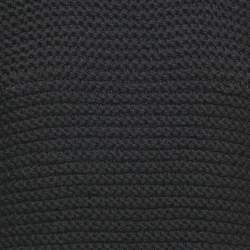 Fendi Black Crochet Half Sleeve Top S