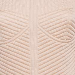 Fendi Pink Neoprene Quilted Mini Dress S
