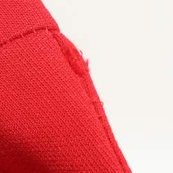 Pre Owned Fendi Red Cady Wide Leg Trousers M