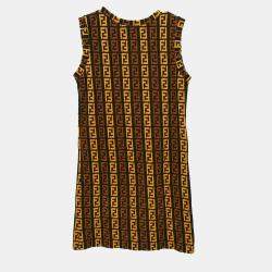 Fendi Brown Cotton Dress Women Size 44