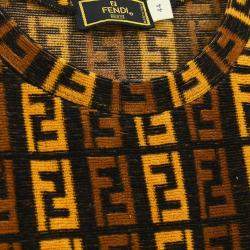 Fendi Brown Cotton Dress Women Size 44