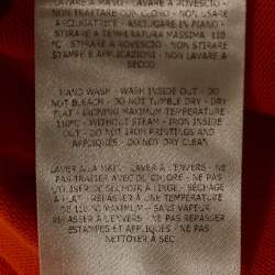 Fendi Orange Logo Print Knit Mesh Panel Detail Sleeveless Long Dress S