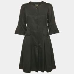 Fendi Black Gabardine Short Dress M