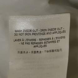 Fendi White Logo Print Jersey Ski Jacket S