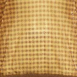 Fendi Yellow Vichy Sequin V-Neck Sweatshirt S