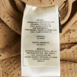 Fendi Brown Silk Byssus Column Midi Dress S