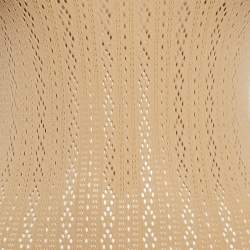 Fendi Brown Silk Byssus Column Midi Dress S