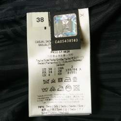 Fendi Black/Brown FF Logo Velvet Bomber Jacket S 