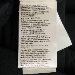 Fendi Black Jersey Logo Band Detail Zip-Up Jacket S