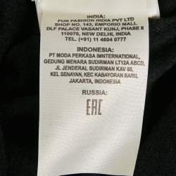 Fendi Black Jersey Logo Band Detail Zip-Up Jacket S