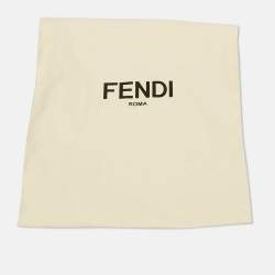 Pre Owned Fendi Special Edition Pink Fox Fur Trim Jersey T-Shirt XS
