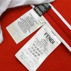 Fendi Red Wool Sleeveless Jacket IT 42