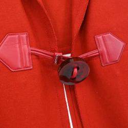 Fendi Red Wool Sleeveless Jacket IT 42