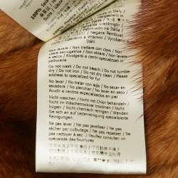 Fendi Brown Pearl Detail Mink Fur Zip-Up Jacket S