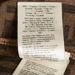 Pre Owned بنطلون رياضي فندي جيرسي بني زوكا صغير