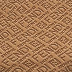 مملوكة مسبقًا Fendi x Skims Brown Monogram Jersey Bodysuit M