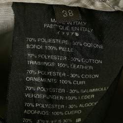 Pre Owned Fendi Blue FF Jacquard Trousers S