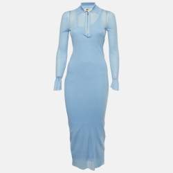 ワンピース FENDI PALE BLUE SILK DRESS fendi_0b28d51e-315e-425a-b1a1-
