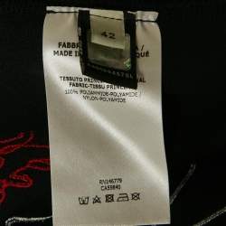 Pre Owned Fendi Black Karl Lagerfeld Print Jersey Zip-Up Sweatshirt M