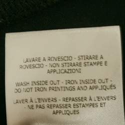 Pre Owned Fendi Black Karl Lagerfeld Print Jersey Zip-Up Sweatshirt M