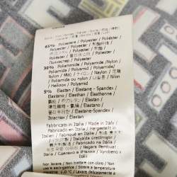 Pre Owned Fendi Black FF Print Satin T-Shirt S