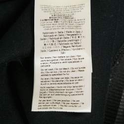 Pre Owned Fendi Black Karl Loves Fendi Cotton Knit Sweatshirt XS