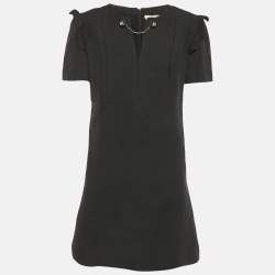 Fendi Purple Wool Puff Sleeve Dress S Fendi | TLC US