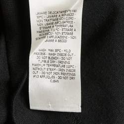 Pre Owned Fendi Black Love Applique Cotton T-Shirt S