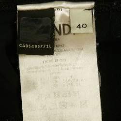 Pre Owned Fendi Black Jersey Embossed Logo Pattern Shorts & Bralette Set S