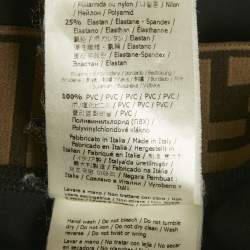 Pre Owned Fendi Black Synthetic Logo Band Cycling Shorts M 