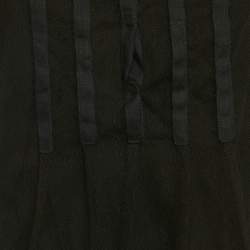 Pre Owned Fendi Black Mesh Mini Dress M