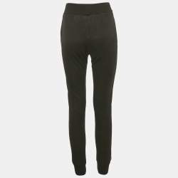 مملوكة مسبقًا Fendi Black Knit Logo Band Detail Joggers S