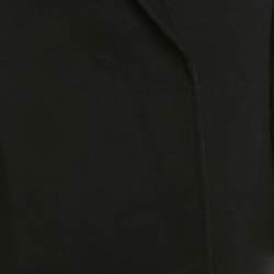 Pre Owned Fendi Black Wool Double Breasted Long Coat M