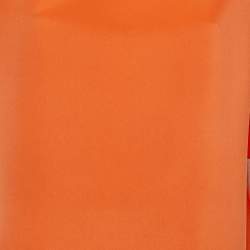 Pre Owned Fendi Orange  Silk Oversized Top S