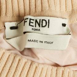 Pre Owned تنورة فندي ميدي بيج بشعار FF مطاطية ضيقة مقاس متوسط (ميديوم)