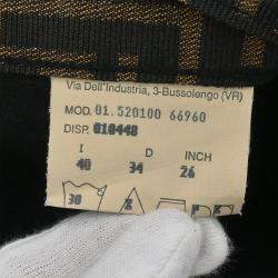 Pre Owned Fendi Zucca Long Pants Brown #40