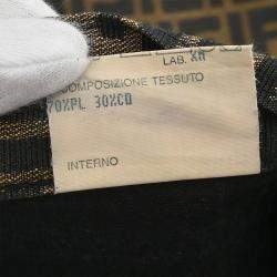 Pre Owned Fendi Zucca Long Pants Brown #40