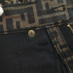 Pre Owned Fendi Zucca Long Pants Brown #40