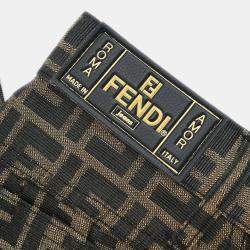 Pre Owned Fendi Zucca Long Pants Brown #40