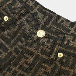 Pre Owned Fendi Zucca Long Pants Brown #40
