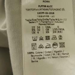 Pre Owned Fendi Grey FF Embossed Chambray Tunic XS