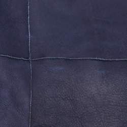 Pre Owned Fendi Navy Blue Shearling Long Coat M